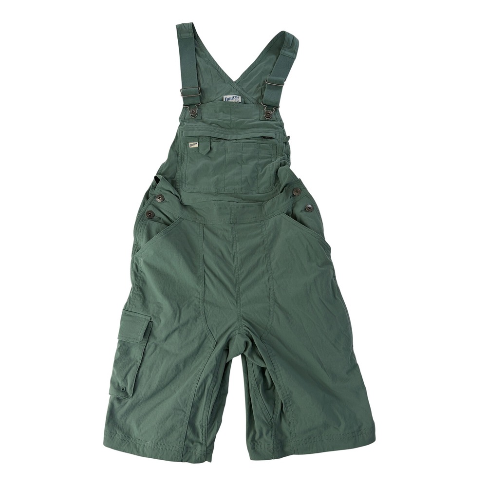 Duluth Trading Overalls Womens XS Heirloom Gardening Ripstop Shortalls Green